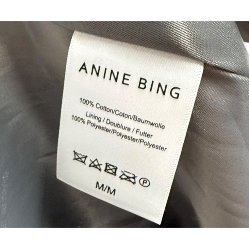 Annie Bing Long Women's Medium Gray Finley Trench Coat *FLAW* - Picture 9 of 12